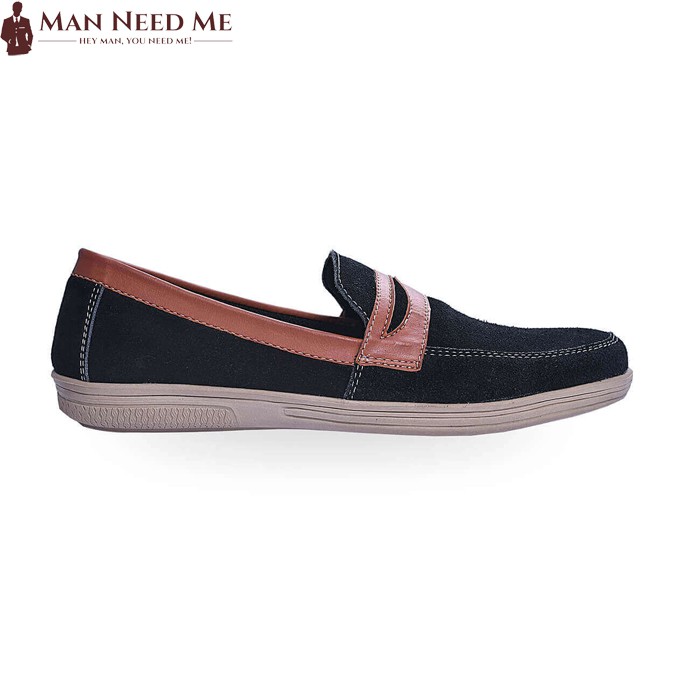 Sepatu Slip On Pria Suede