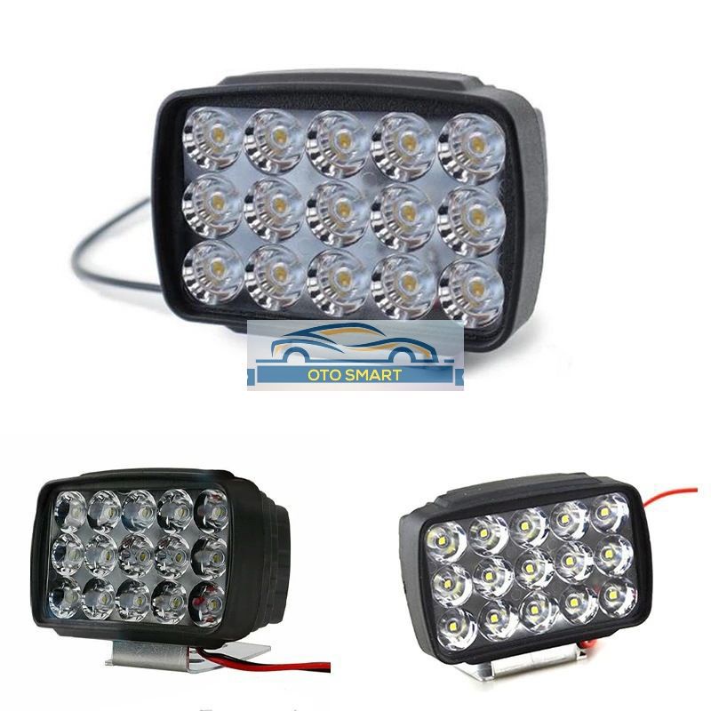 Lampu Tembak Led Bar 15 Mata 15watt Plus Breket 12volt MOBIL MOTOR