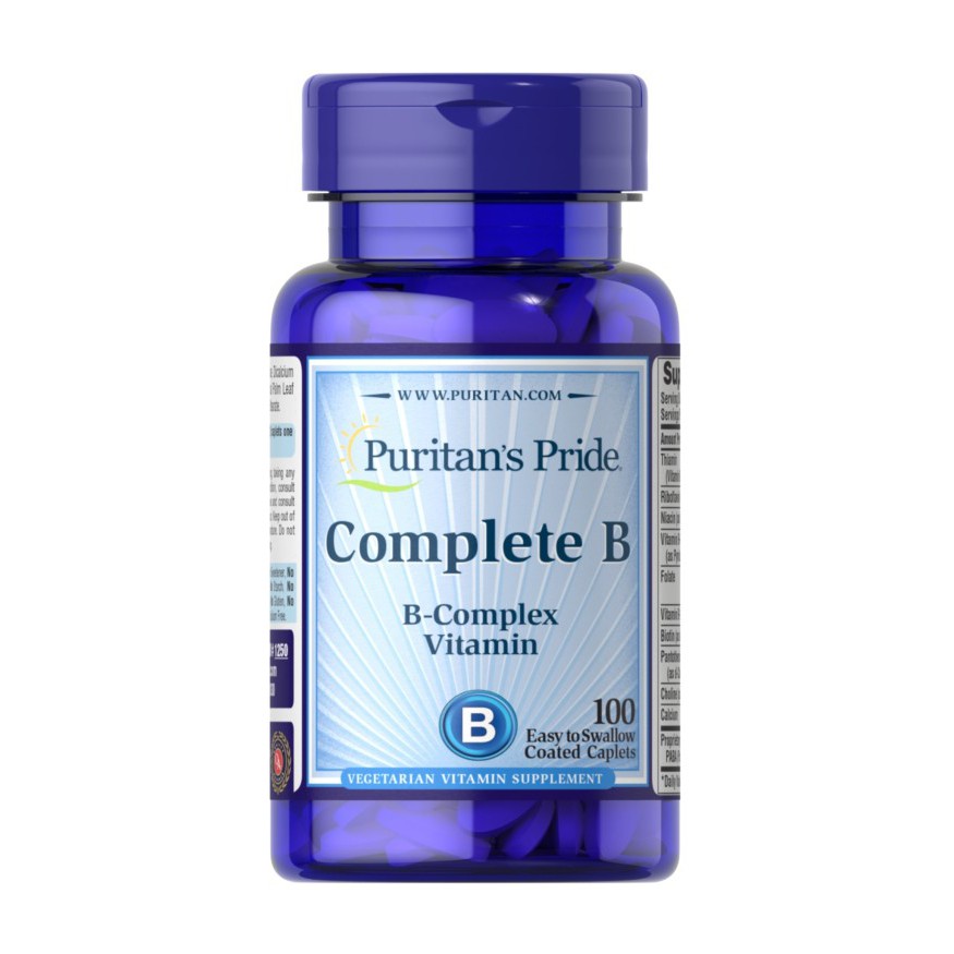 Puritan Pride Complete B-Complex Vitamin Puritan's Puritans B Vit 100