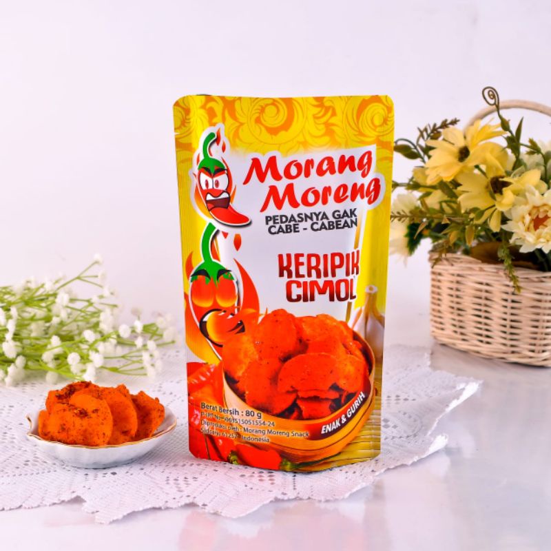 

Keripik Cimol Pedas Gurih Hot Morang Moreng