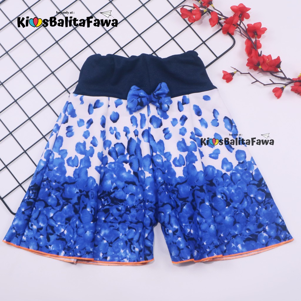 Rok Celana Motif Uk 4-5 Tahun / Bawahan Anak Perempuan Murah Motif Batik Salur Bunga Abstrak