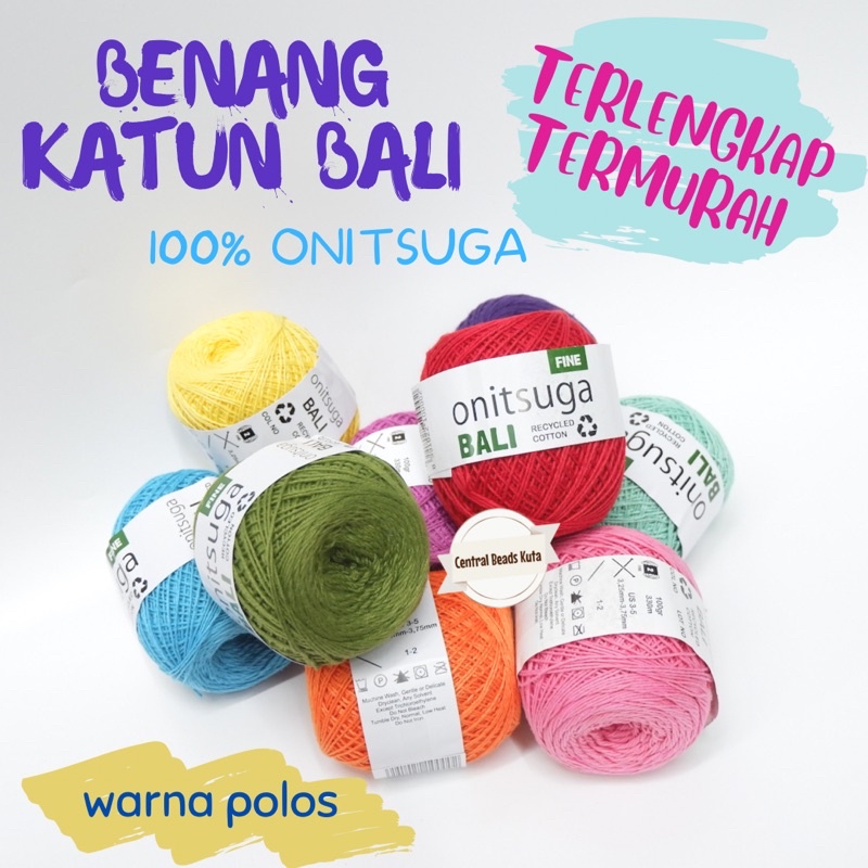 Benang rajut katun bali onitsuga
