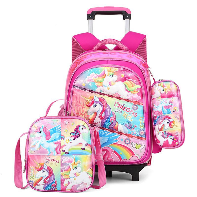 (COD) Vyctoria VOS0005 Tas Trolley Anak 3in1 Koper Troli Anak Tas Sekolah Import Promo JT0005 0005