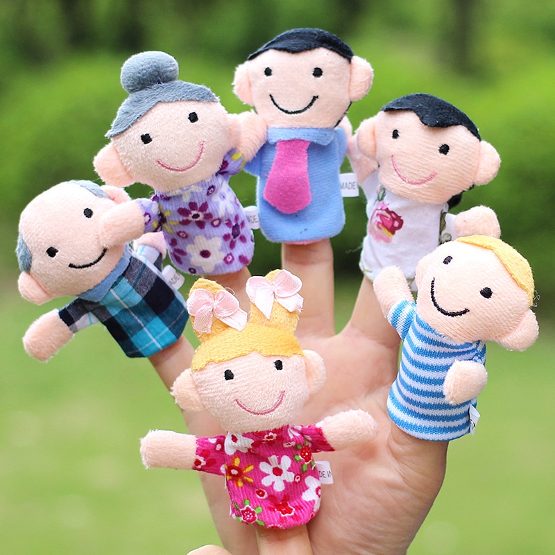 Boneka Jari Mainan Anak Bayi Finger Puppet Mainan Edukasi Boneka Tangan Karakter/C 216