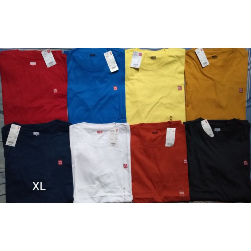 kaos UNIQLO polos logo bordir unisex