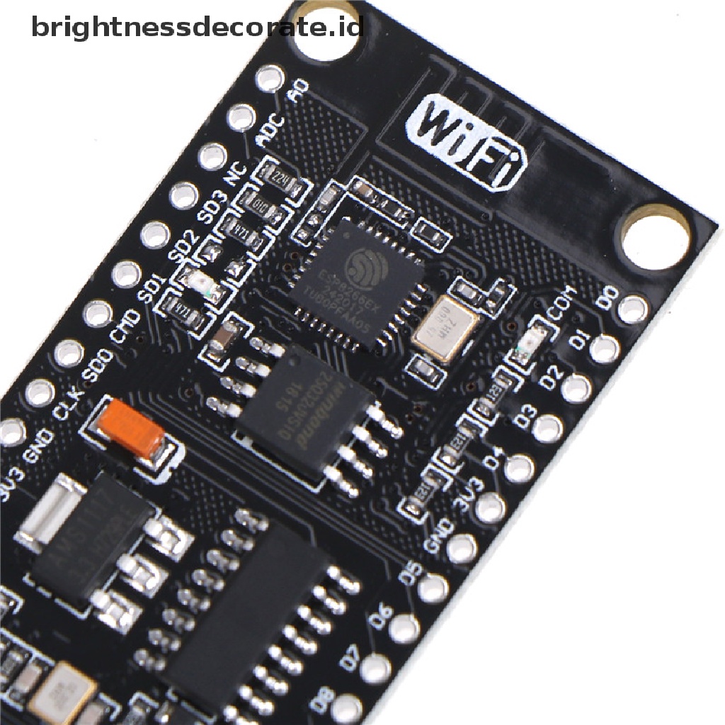 (birth) Ch340g NodeMcu Papan Modul Konektor WIFI Wireless ESP-12E ESP8266