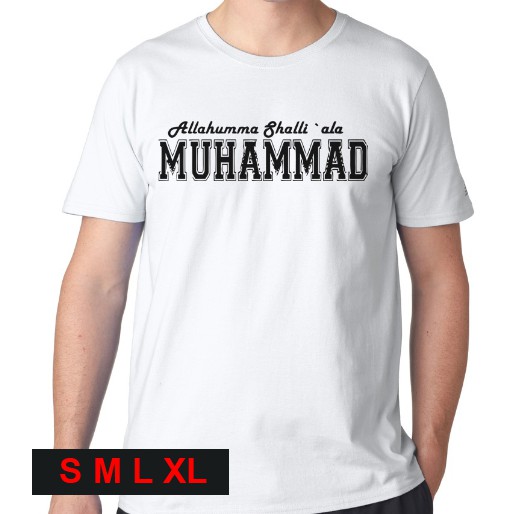 Sholawat kepada nabi muhammad Kaos Islam Sablon polyflex