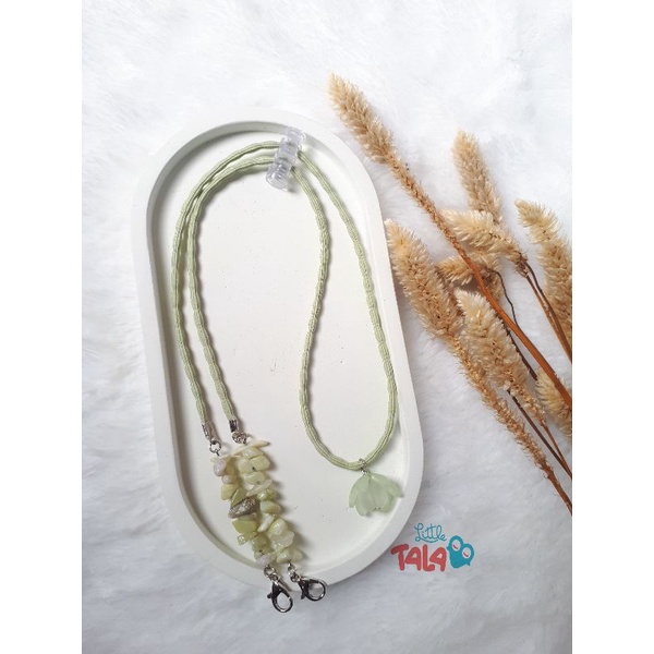 Strap batu pecah hijau muda