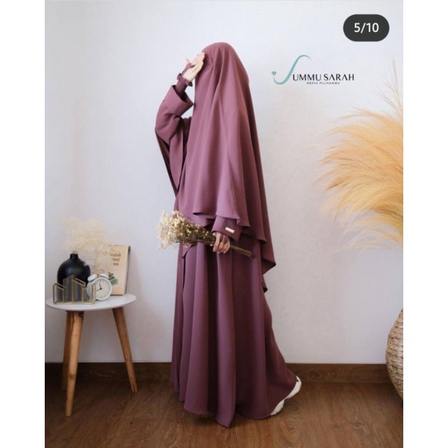 Set Abaya Khadijah by Ummu Sarah Decorose Size S