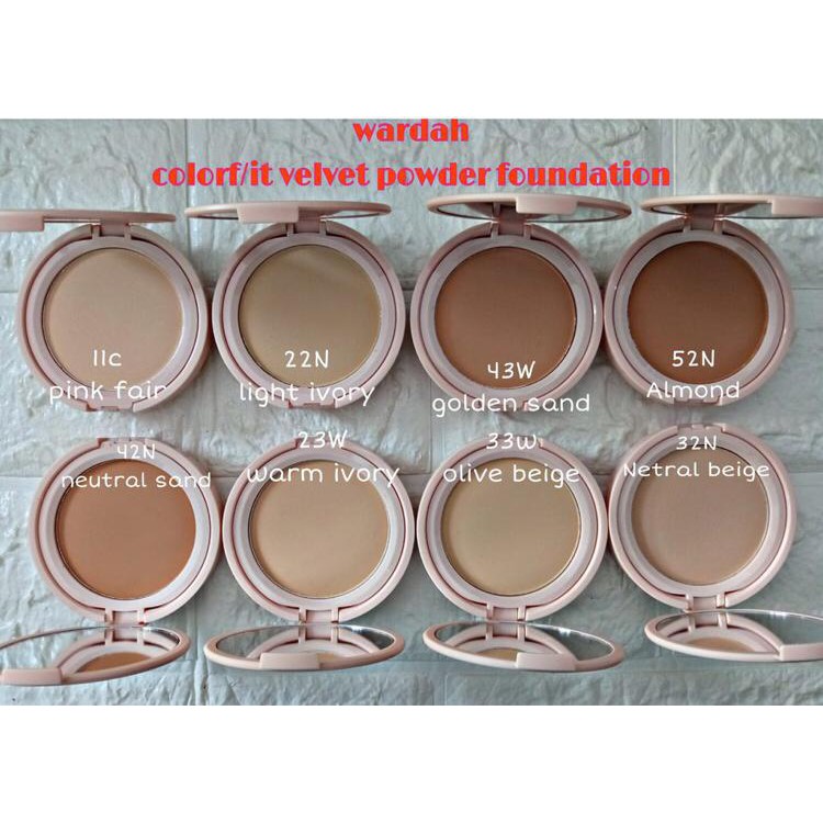 ☘️Yuri Kosmetik☘️ Wardah Colorfit Velvet Powder Foundation 11gr