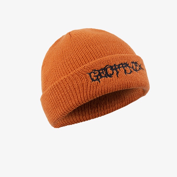 orange beanie hat