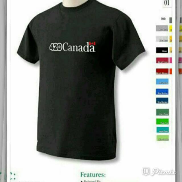 tshirt baju kaos CANADA
