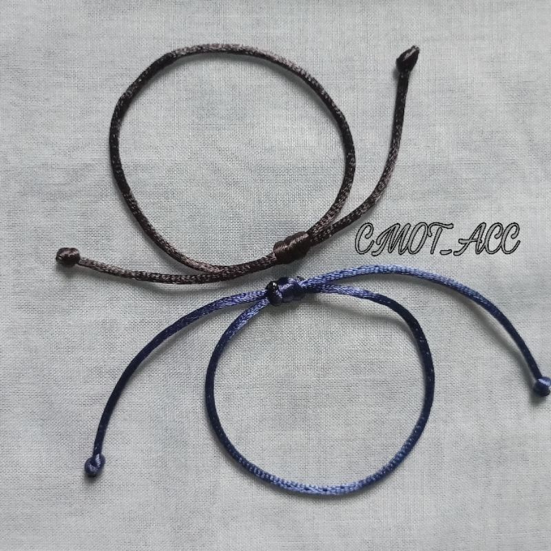 GELANG SERUT POLOS TALI SATIN 2MM