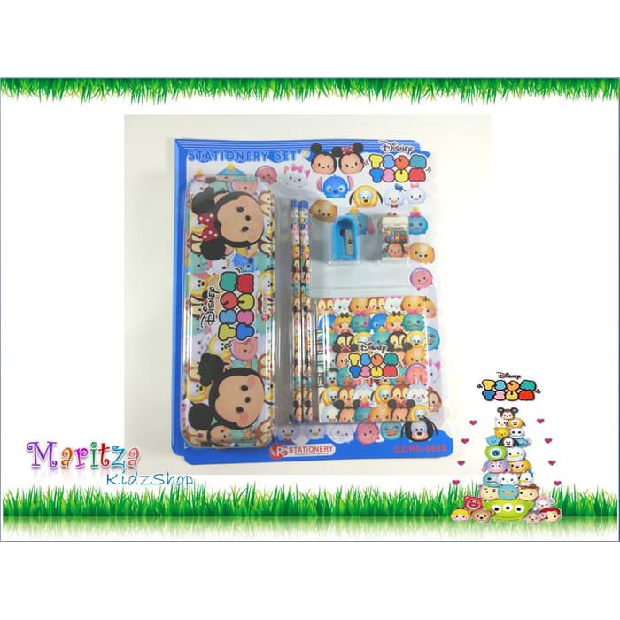 

TERMUURAAH, Stationery / Study Set ATK Alat Tulis Belajar Karakter Tsum Tsum .