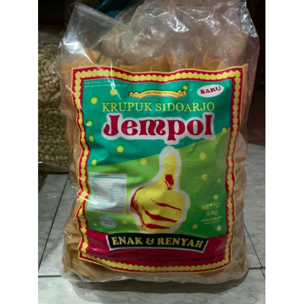 

1 BAL KRUPUK UDANG SIDOARJO CAP JEMPOL KEMASAN 5KG