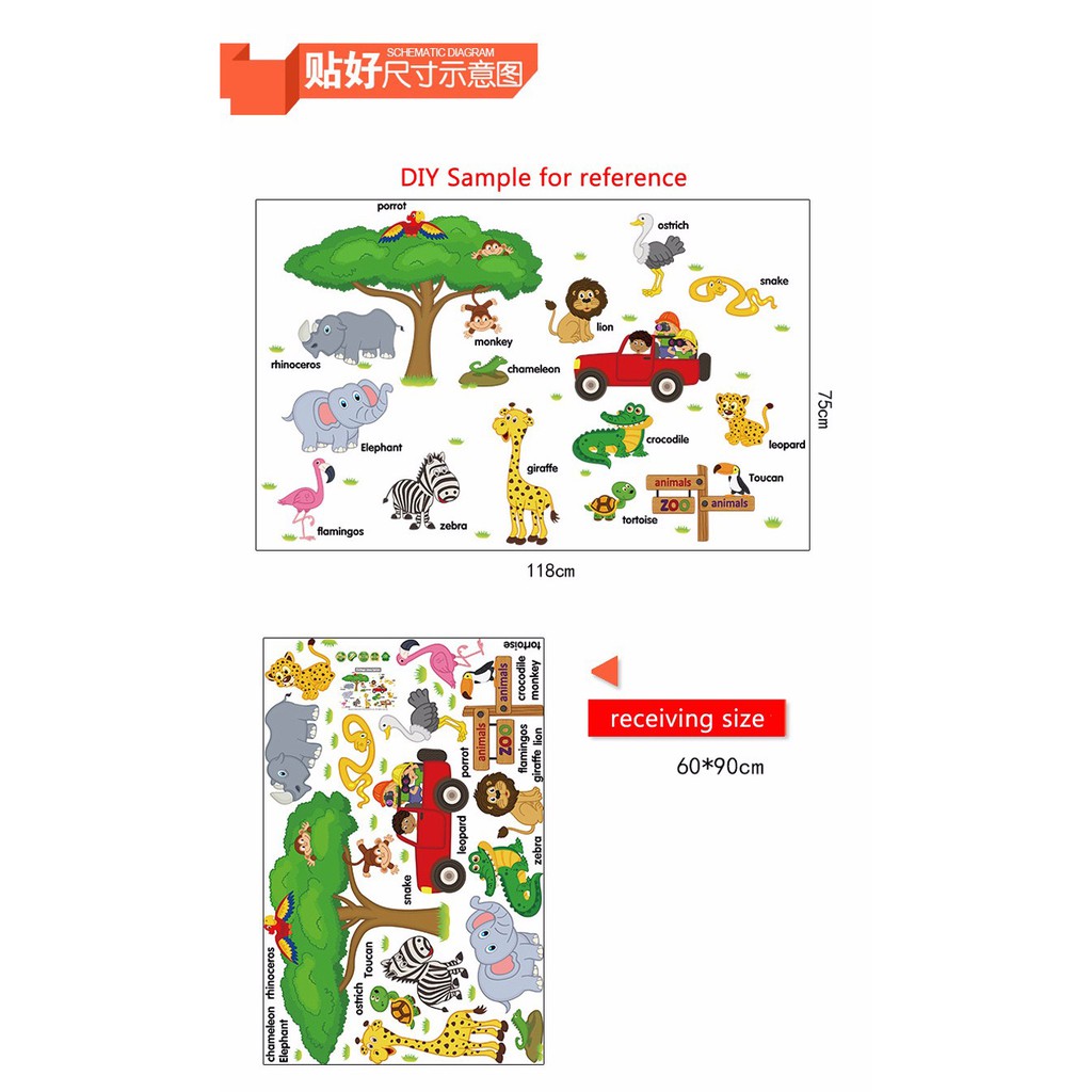 WALLSTICKER WALL WALLSTIKER STICKER STIKER TEMPELAN HIASAN DINDING BINATANG ANIMAL KAMAR RUANG TIDUR ANAK ANAK PREMPUAN COWOK CEWEK DEKORASI RUMAH POHON MOBIL MERAH B 20 TEMPELAN DEKOR DECOR TEMBOK KERAMIK KRAMIK PINTU JENDELA KACA LEMARI