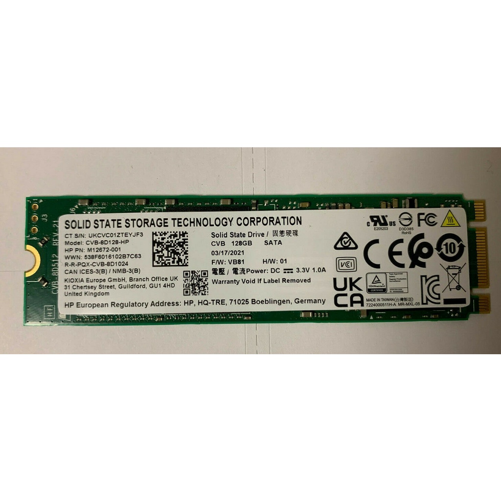 Storage SSD HP 128GB M.2-2280 - GARANSI 1 TAHUN - Promo Termurah Stock Terbatas