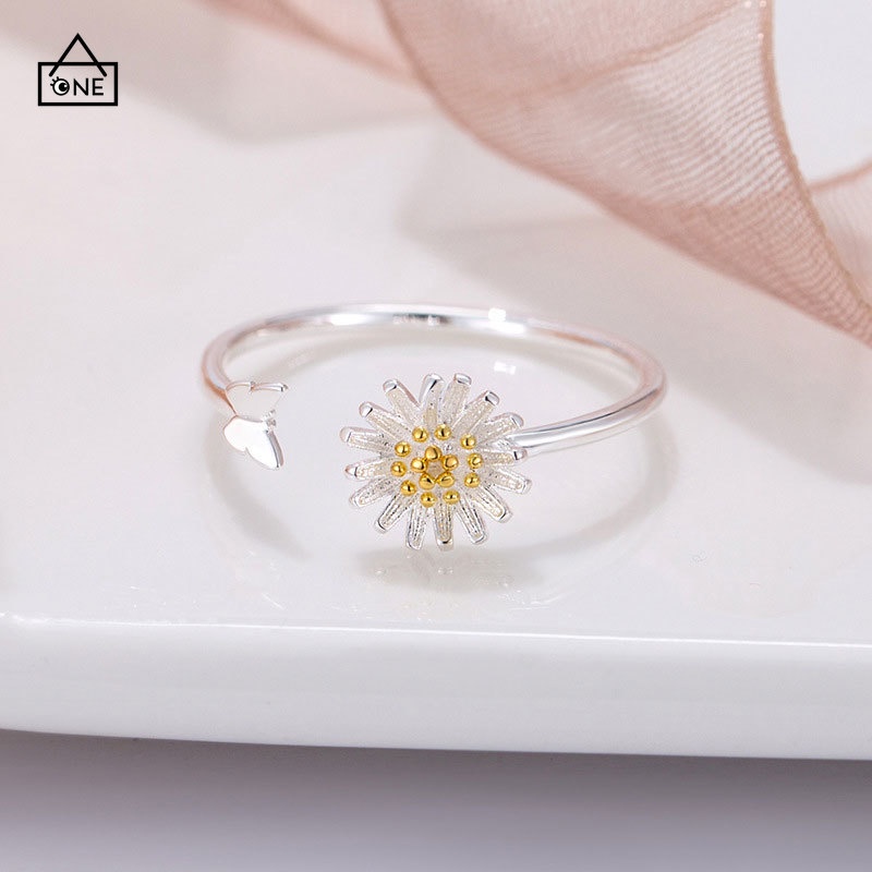 Ready stock 1PC Korean Cincin Daisy Bunga Untuk Wanita Fashion Aksesoris COD