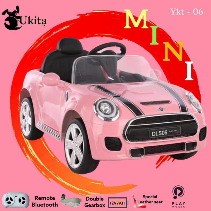 mobil aki anak Yukita YKT- 06 Mini Cooper-2