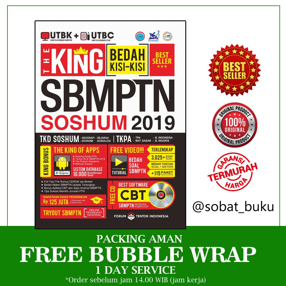 PROMO MEGA BEST SELLER THE KING BEDAH KISI KISI UN SMA IPA 2019