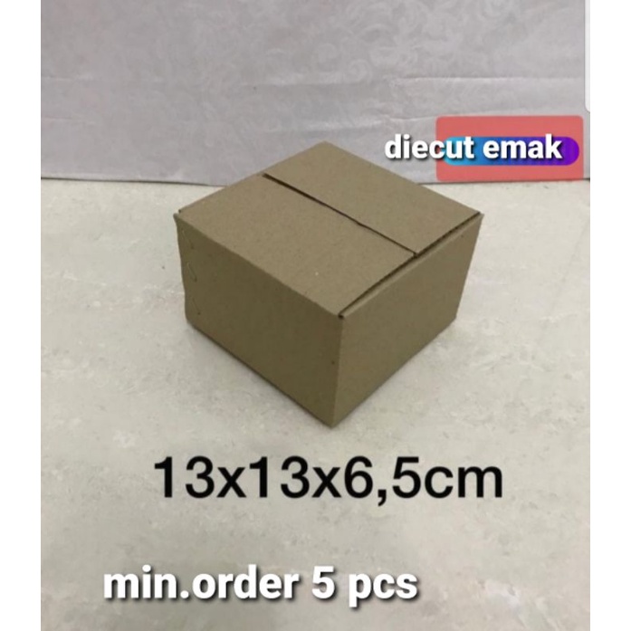

Kardus / box / 13x13x6,5 cm / karton packing polos baru ST