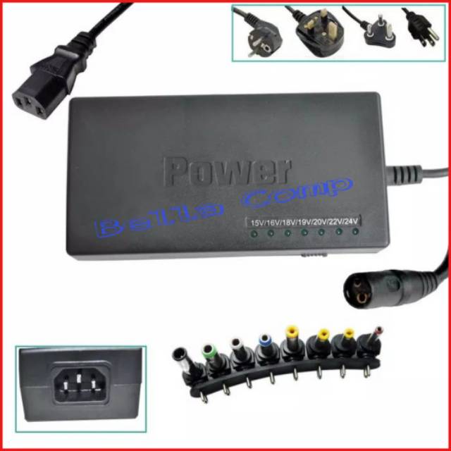 Adaptor Laptop notebook Universal 100W Output Range 12 15 16 18 19 20 24 Volt