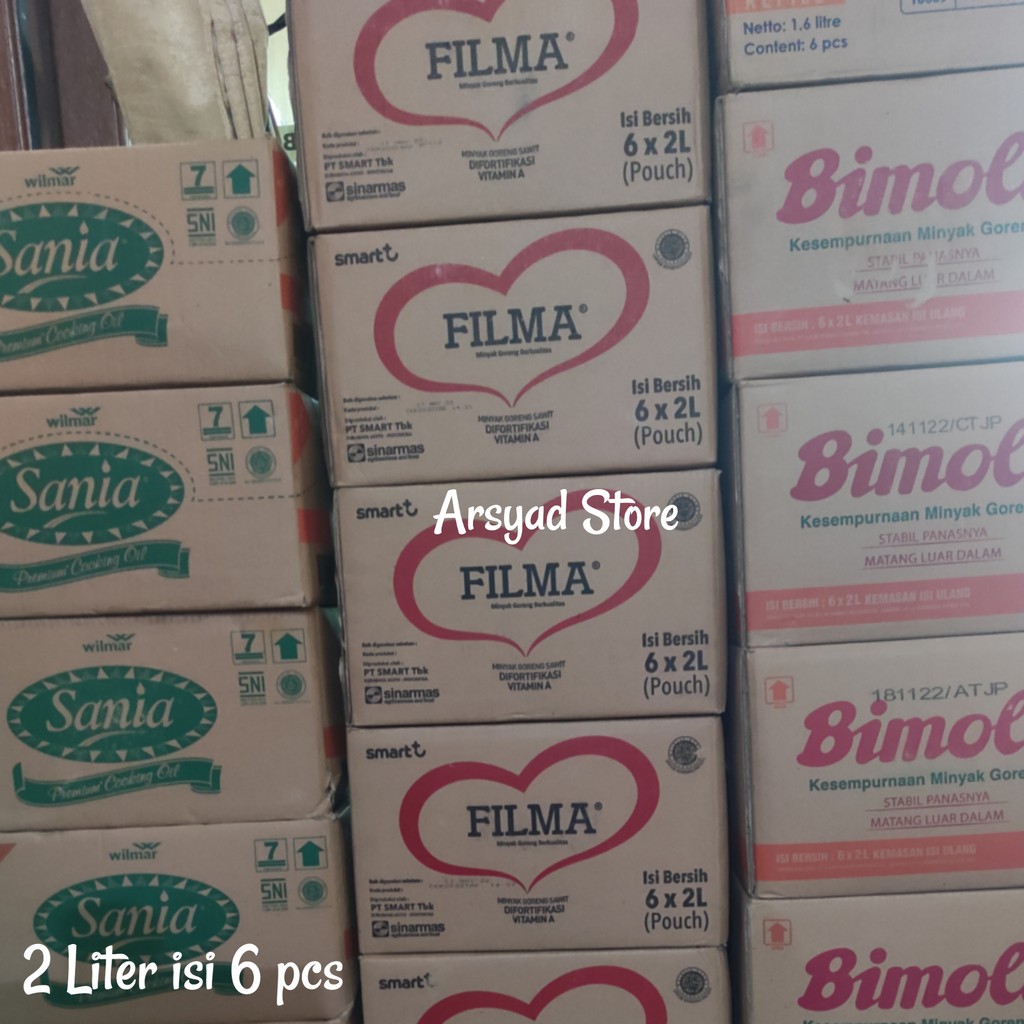 

Minyak Goreng Refill 2 L Dus : sania, fortune, filma, bimoli, sunco, kuncimas