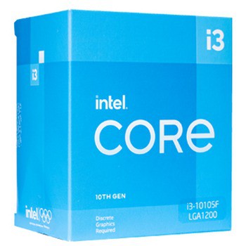 New intel Core i3 10105F 3.6Ghz Up To 4.3Ghz - Socket LGA 1200 MANTULLL GAN