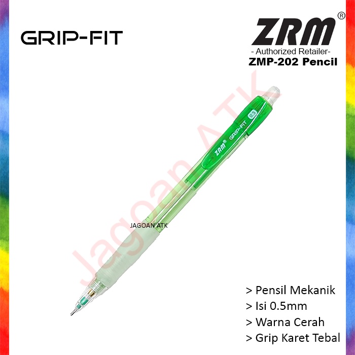 

Mechanical Pencil / Pensil Cetek / Pensil Mekanik Grip-Fit 1pcs ZRM ZMP-202