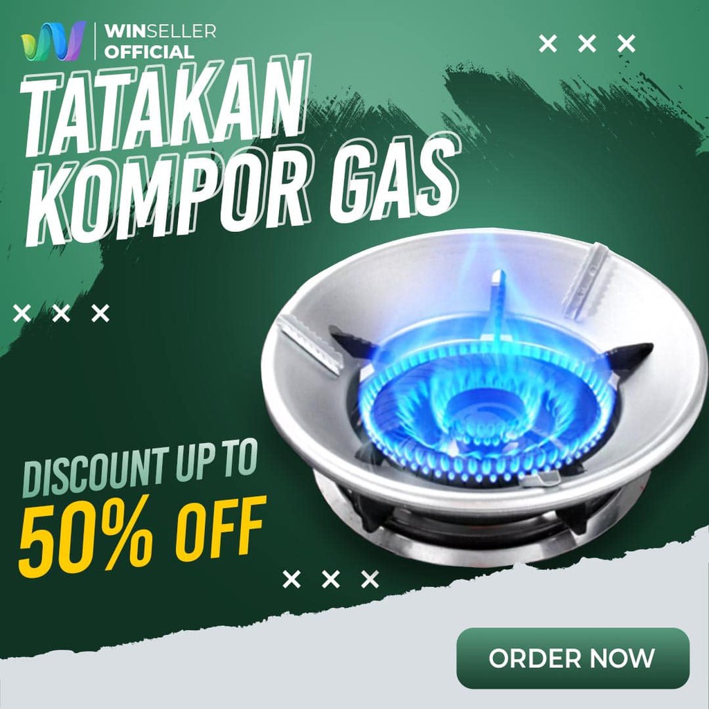 Cover Tatakan Kompor Gas Tungku Universal Anti Angin Hemat Gas Murah