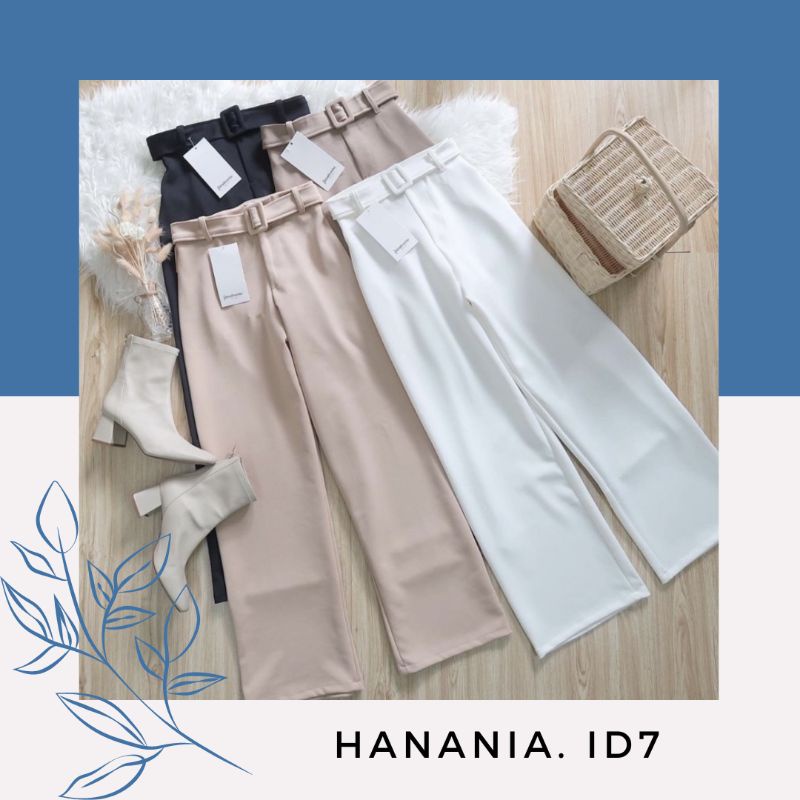 KULOT KISHA / KISHA BELT CULLOTE | CELANA WANITA KULOT / BASIC LONG PANT KISHA BELT CULLOTE