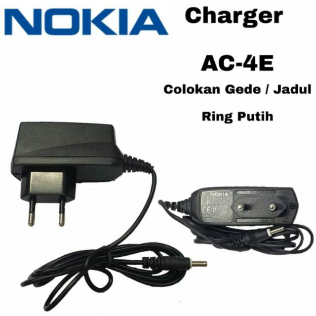 Travel Charger Original Casan NOKIA AC-4E / 8250 8210 8310 8800 9300 7210 7610 Colokan Besar Jadul