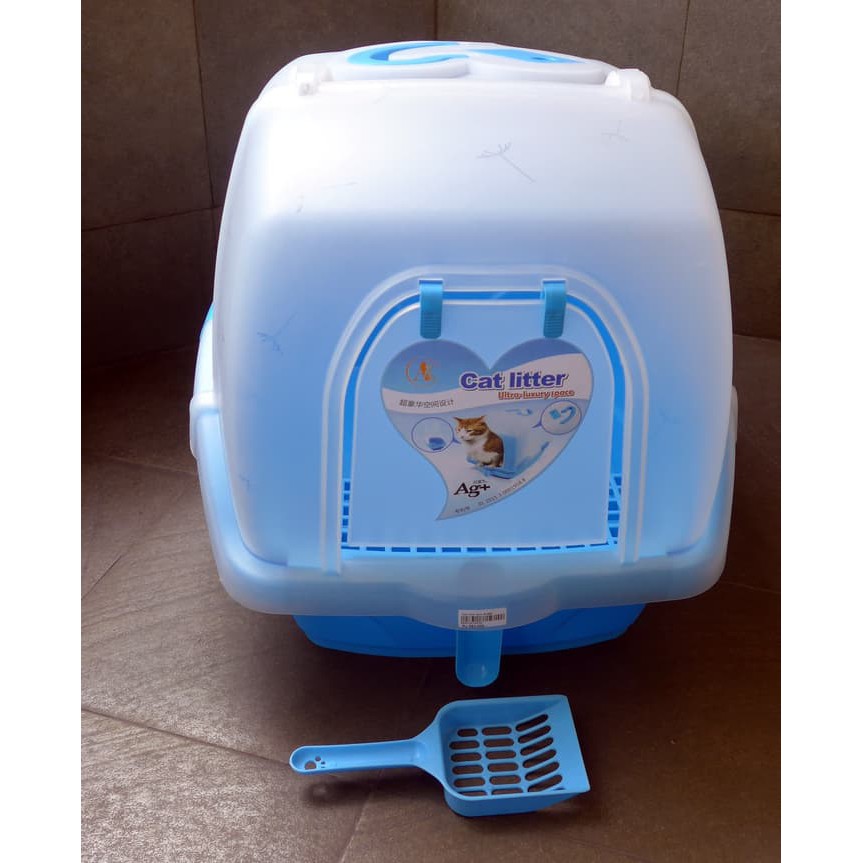 Pet Toilet Cat Liter Box Blue BML600B