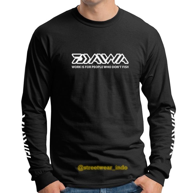 TSHIRT FISHING GEAR DAIWA KAOS BAJU PANCING DAIWA LONGSLEEVE 100% COTTON