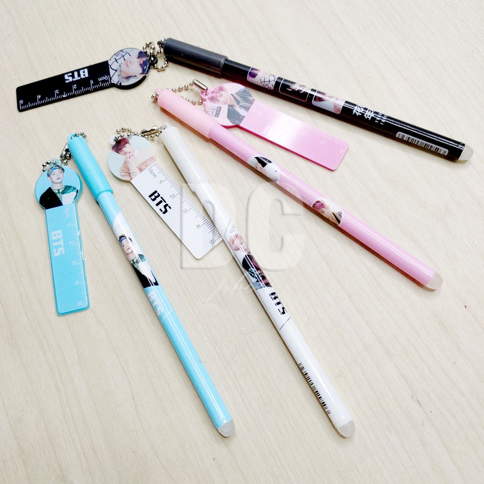 MURAH!!! PULPEN BT21 GANTUNGAN SISIR PENGGARIS BULPEN GEL BTS KPOP KARAKTER