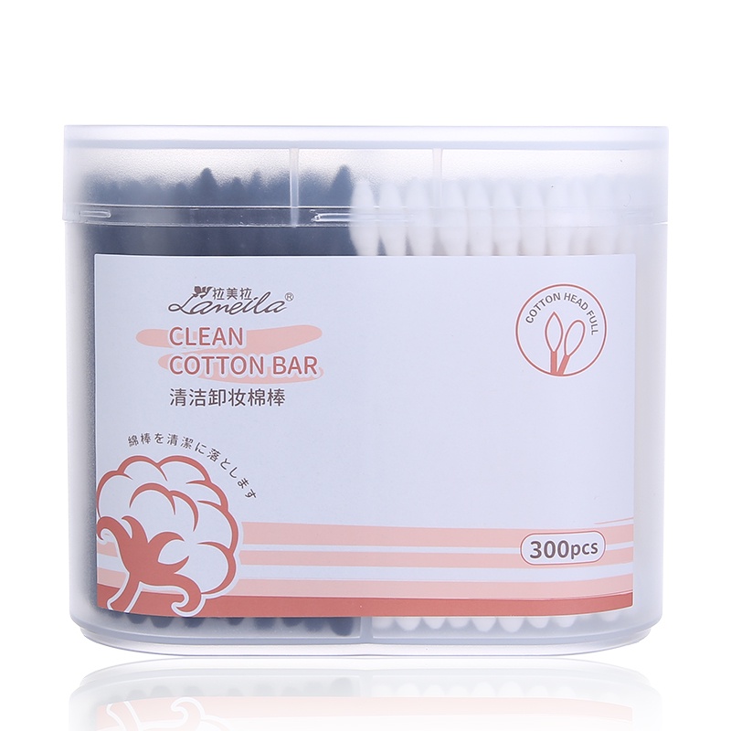Cotton Bud Box Hitam Putih A655 Cotton Swab Black &amp; White Bersih Steril Cotton Swabs