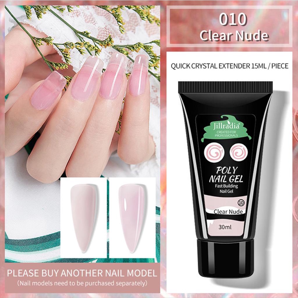 POLYGEL JILLRADIA POLY GEL 30ML NAIL EXTENSION / SAMBUNG KUKU PALSU NAIL ART