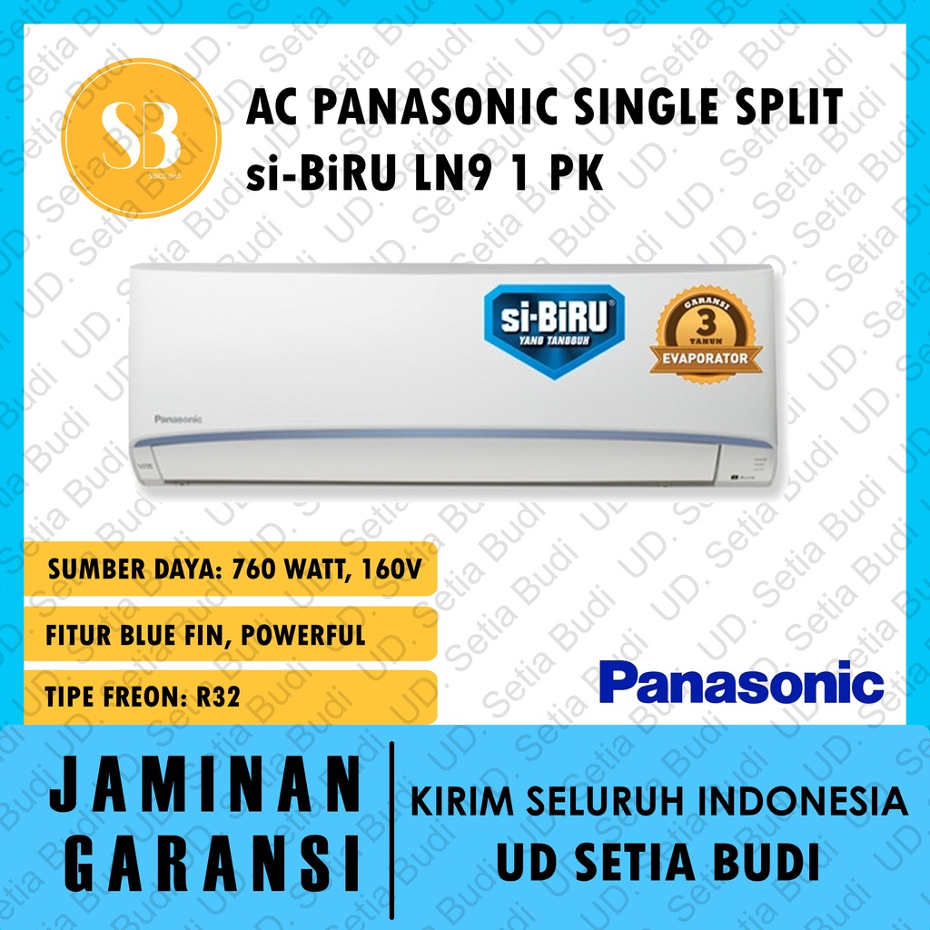 AC Panasonic Single Split Standard LN9 1 PK CS CU LN9WKJ