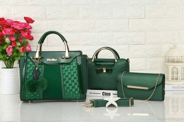Tas Webe* Zoyyaa 5502-3 (3in1) wanita branded batam jelly import
