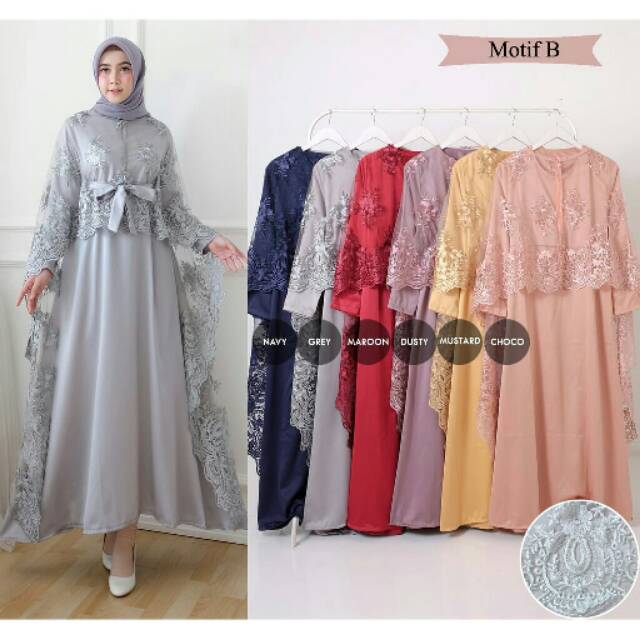 GAMIS/ SYARI PESTA BRUKAT RANIA MOTIF A