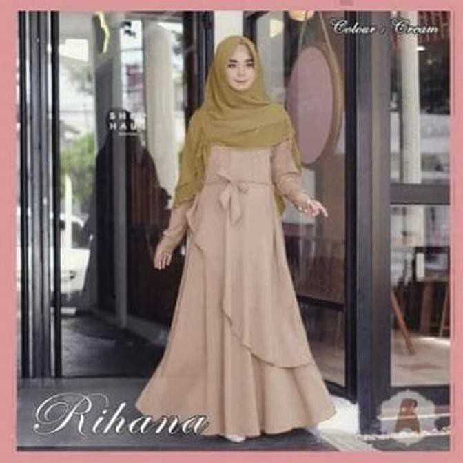 ^BARU^ RIHANA SYARI (EP) BAJU MAXI DRESS MUSLIM BUSUI GAMIS WANITA KEKINIAN - PURPLE ,,.,