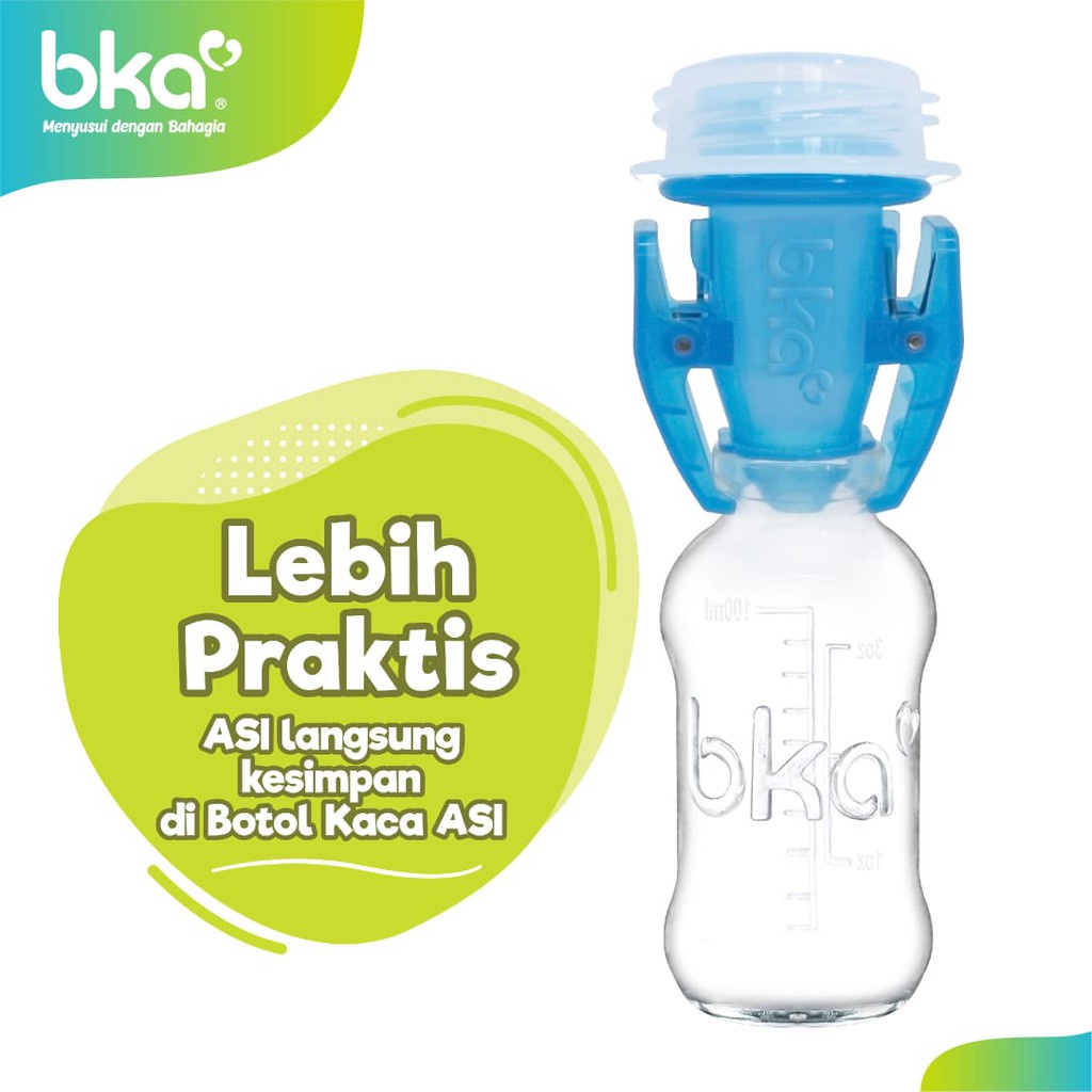 Konektor BOTOL Kaca Asi BKA - Breastpump Connector BKA