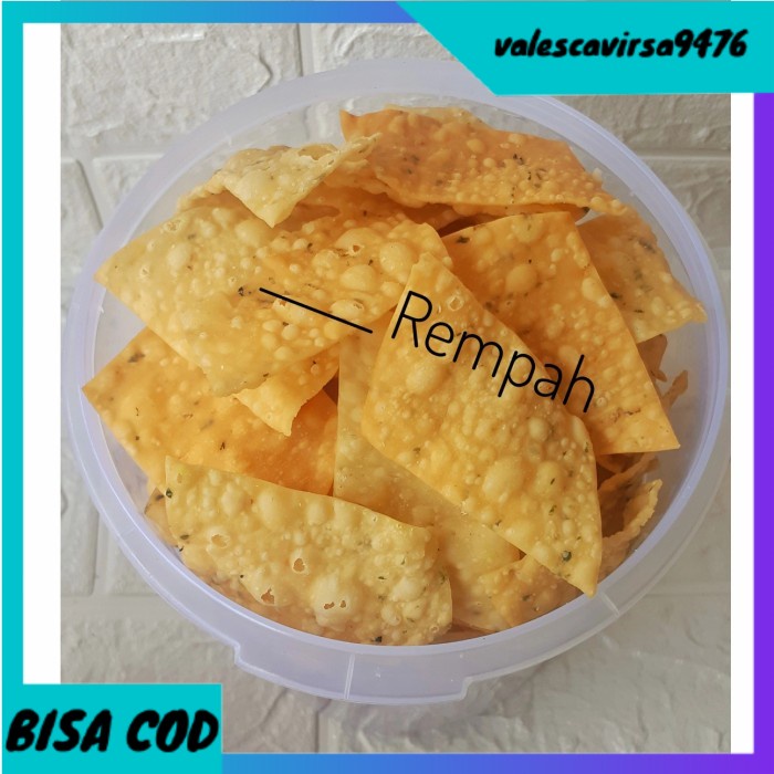 

⭐BISA COD⭐ Pangsit Bawang Rempah / Keripik Bawang Toples besar