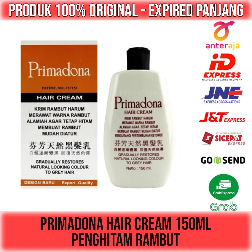PRIMADONA HAIR CREAM 150ml PENGHITAM RAMBUT