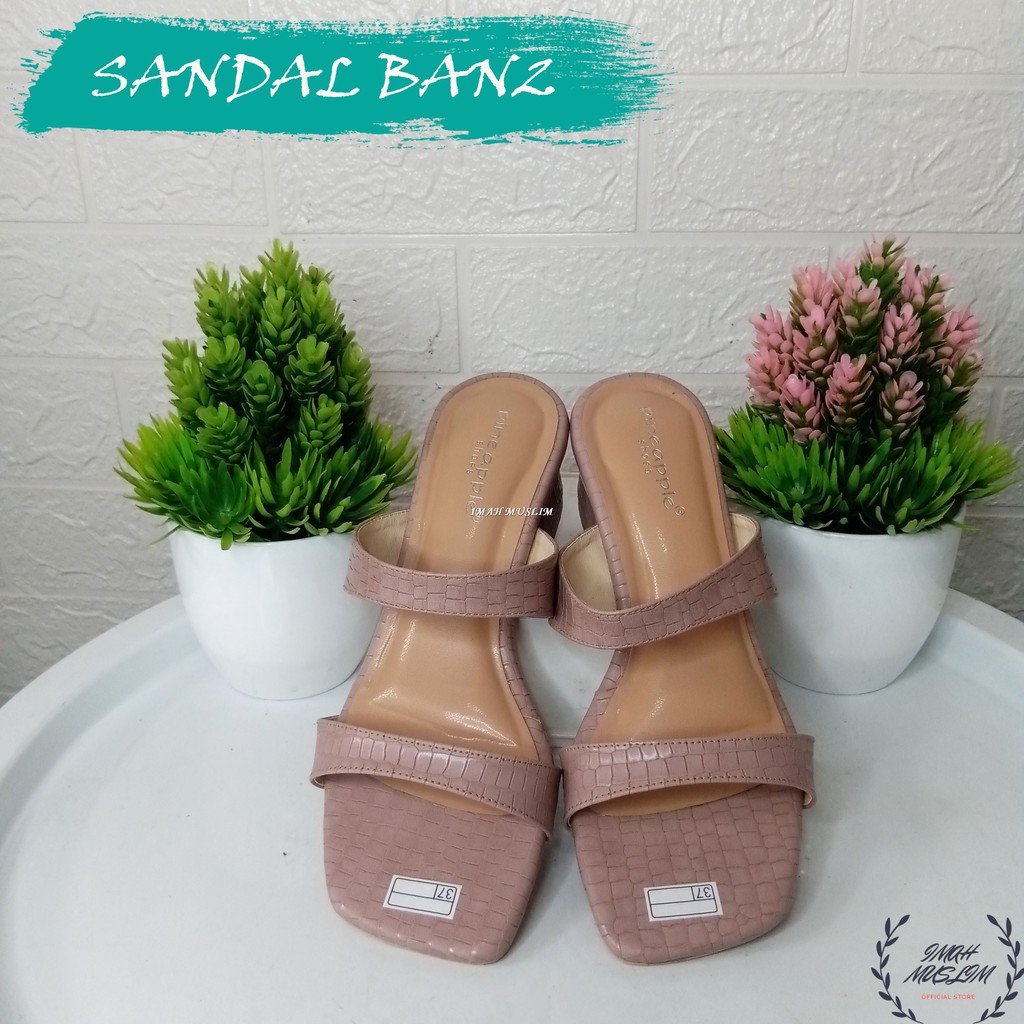 SENDAL WANITA SENDAL SELOP PINEAPLE ORI 2 TALI COCOK UNTUK OOTD BISA COD