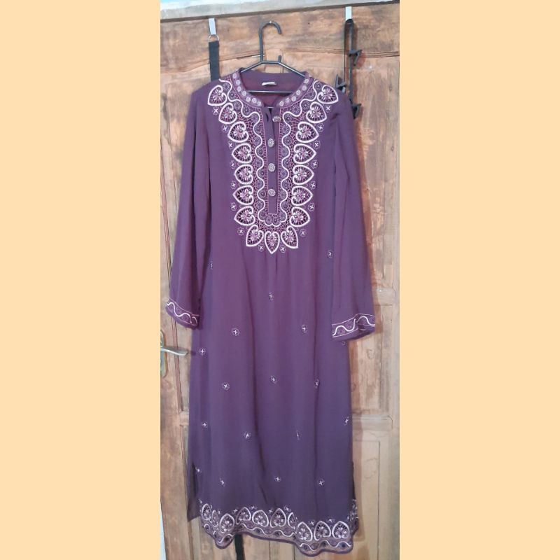 Gamis Bordir Ceruti by Lesandro / PRELOVED