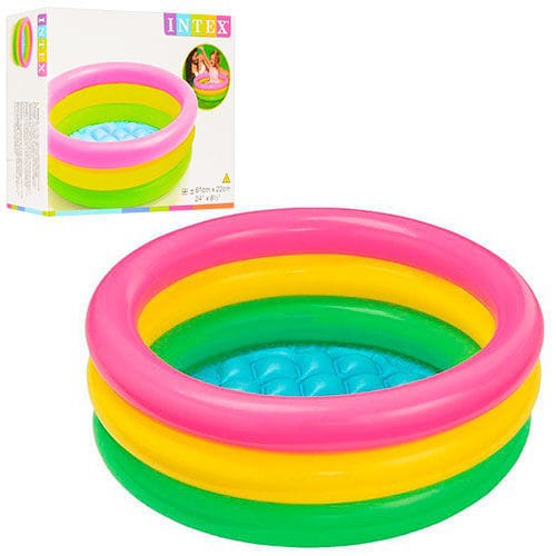 Kolam Renang Anak Pelangi Intex Sunset Glow Pool 57107 ( 61 x 22 cm)