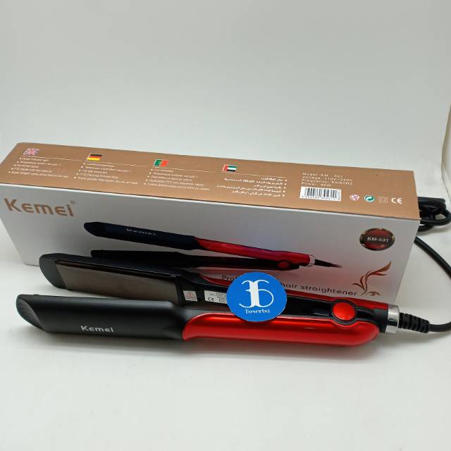 Catok Rambut Kemei KM-531 Catok Profesional Hair Straightener 531