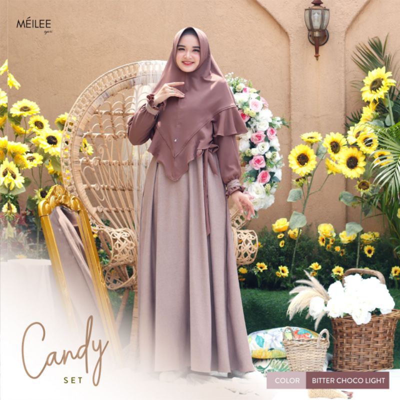 gamis candy set dress cantik by MEILEE hijab