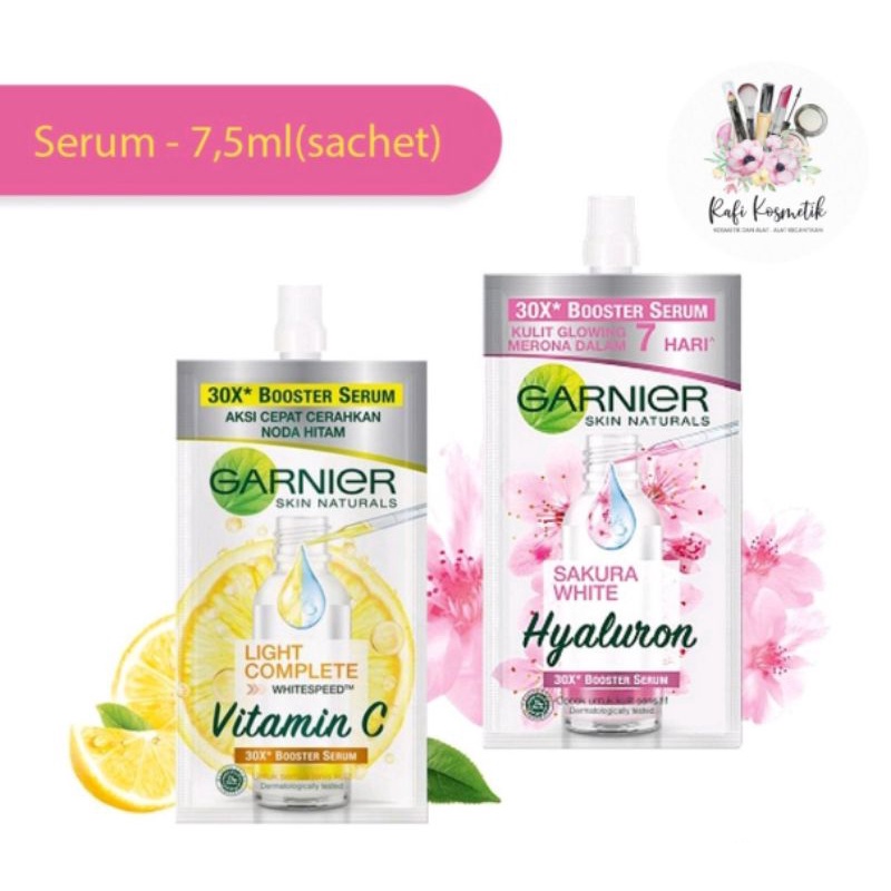 GARNIER Serum 30x Booster Serum Light Complete | Sakura 7.5 ml - GARNIER Serum Sachet